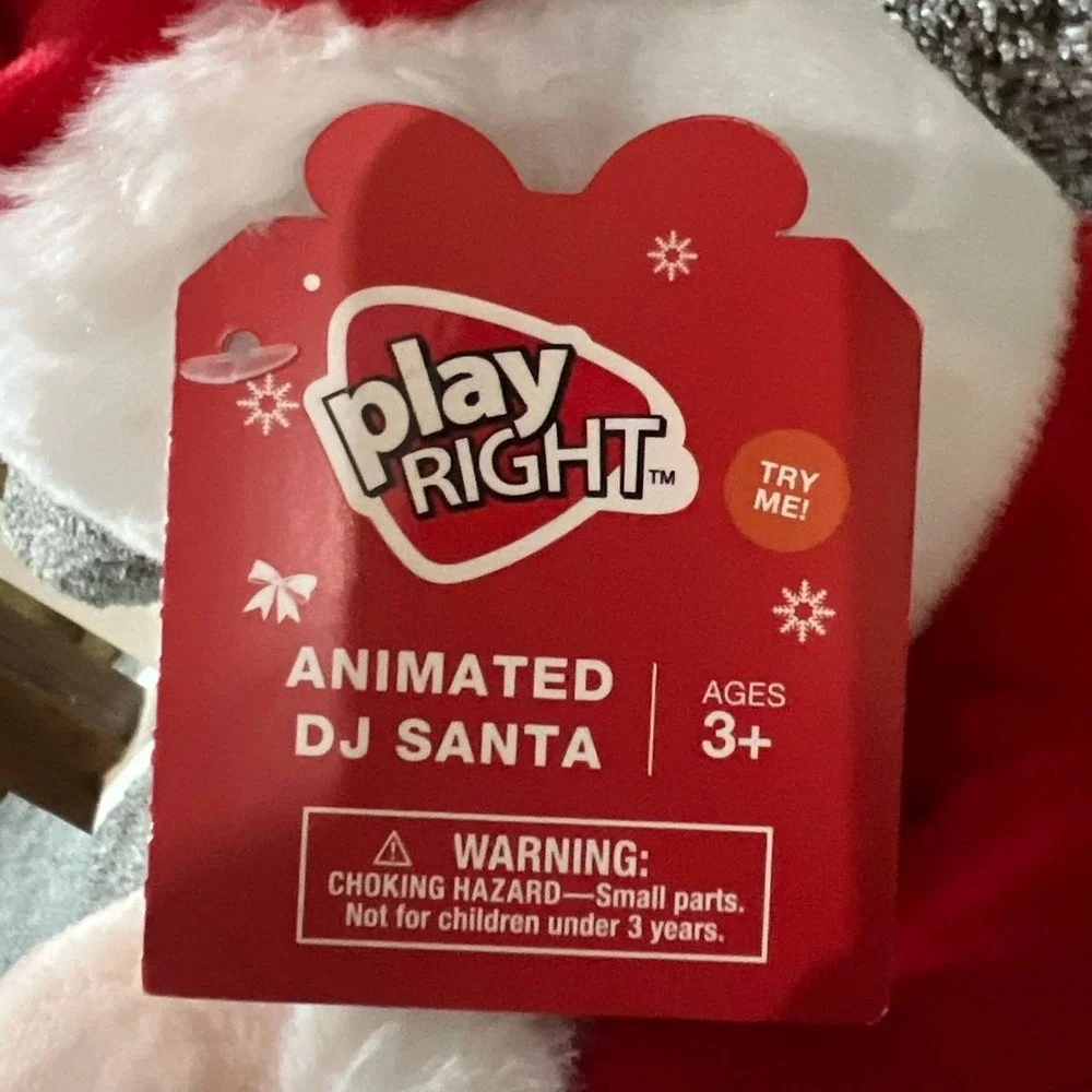 Animated DJ Santa Plush Plays 